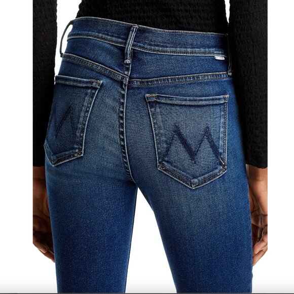 MOTHER The Outsider High Rise Ankle Fray Flare Jeans in Uncharted - 25 - NWT - Picture 3 of 8